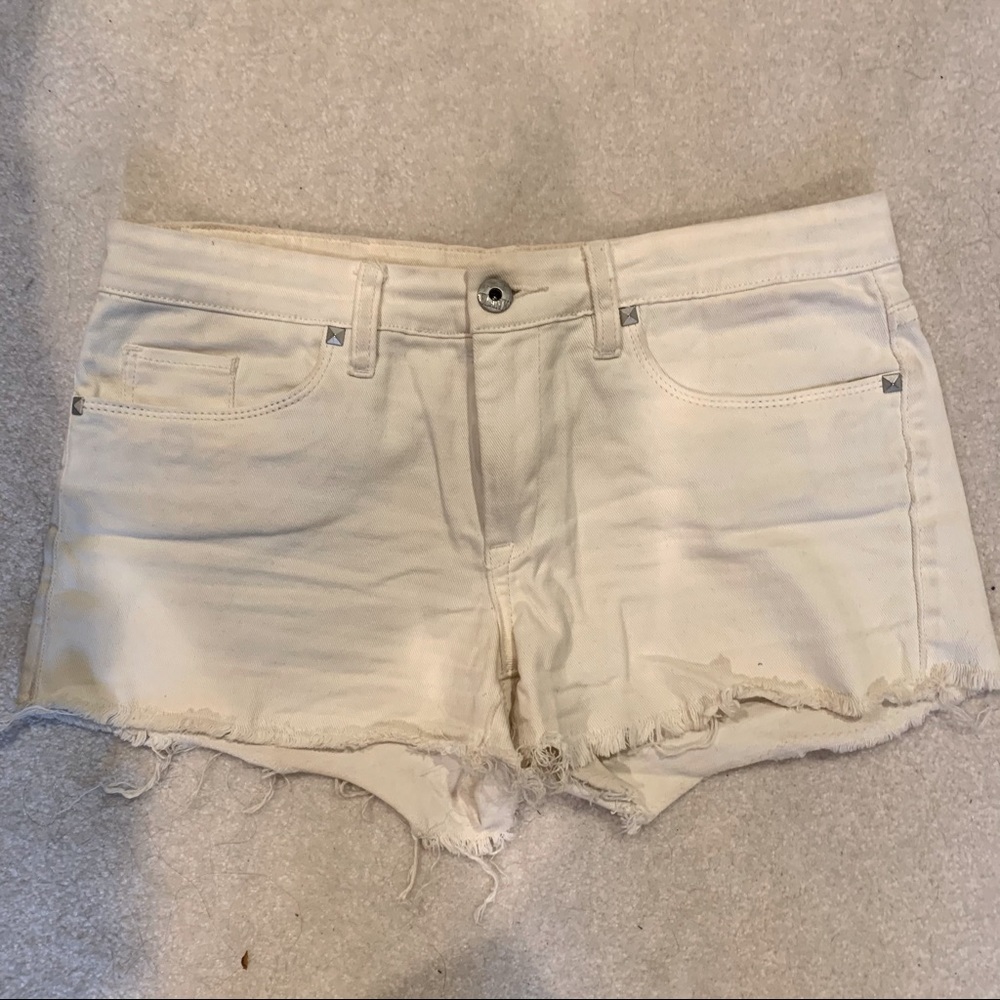 BLANK NYC | White Denim Shorts w/ Studs